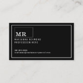 モダン連絡入門証 名刺 (正面)