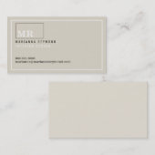 モダン連絡導入カード コーリングカード (正面/裏面)