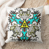 モダン部族パターン クッション (ブランケット)