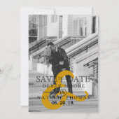 モダン都市ミニマリスト |写真の日付を保存 セーブザデート (正面)