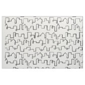 モダン都市景観絵を描デザイン ファブリック (ファットクウォーター)