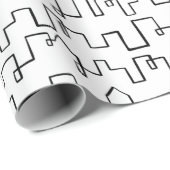 モダン都市景観絵を描デザイン ラッピングペーパー (ロールコーナー)