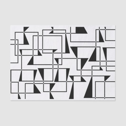 モダン都市，はっきりした幾何模様クールの芸術 薄葉紙 (正面)