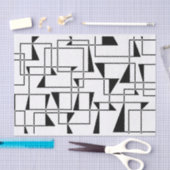 モダン都市，はっきりした幾何模様クールの芸術 薄葉紙 (クラフト)