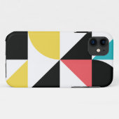 モダン都市、カラフル、おもしろい幾何学的パターン Case-Mate iPhoneケース (裏面(横))