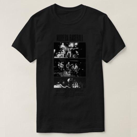 モダン野球 – ライブショーロゴ Tシャツ (デザイン正面)