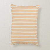 モダン金ゴールドとクリームアストライプのンセント枕 アクセントクッション (裏面(縦))