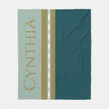 モダン金ゴールドとティール（緑がかった色）