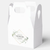 モダン金ゴールドと葉のフレーム フェイバーボックス (オープン)