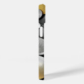 モダン金ゴールドと銀の幾何学円 Case-Mate iPhoneケース (裏面 / 右)