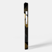 モダン金ゴールドと銀の幾何学円 Case-Mate iPhoneケース (裏面 / 左)
