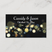 モダン金ゴールドと《写真》ぼけ味RSVPオンライン手書きカジュアル入力 エンクロージャーカード (裏面)