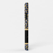 モダン金ゴールドとBlack Leopard Print パーソナライズされた Case-Mate iPhoneケース (裏面/右)