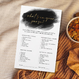 モダン金ゴールドの財布ブライダルシャワーゲーム