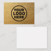 モダン金ゴールドの追加 ノートカード (正面/裏面)