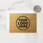 モダン金ゴールドの追加 ノートカード (正面/裏面インサイチュ)