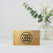 モダン金ゴールドの追加 名刺 (スタンド正面)