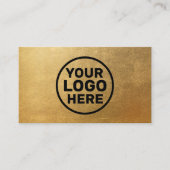 モダン金ゴールドの追加 名刺 (正面)