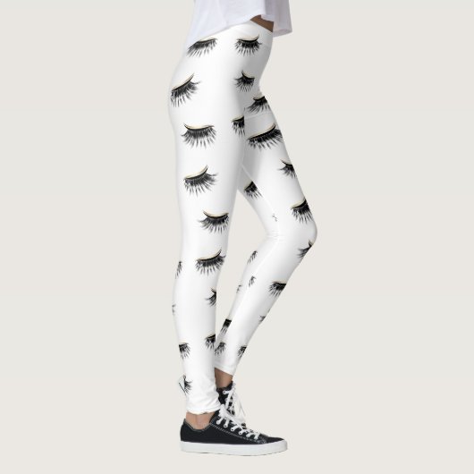 モダン金ゴールドまつげエクステンションズラッシュズクイーン レギンス (右)