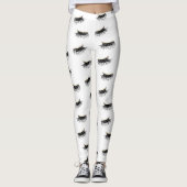 モダン金ゴールドまつげエクステンションズラッシュズクイーン レギンス (正面)