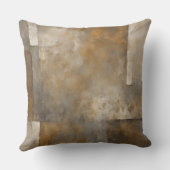 モダン金ゴールドアーストーンプレイド クッション (裏面)