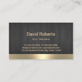 モダン金ゴールドウマのロエレガントゴウマ科のウ 名刺 (裏面)