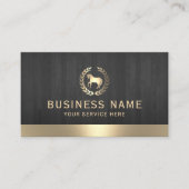 モダン金ゴールドウマのロエレガントゴウマ科のウ 名刺 (正面)