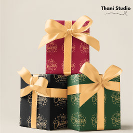 モダン金ゴールドエレガントクリスマスニューイヤーホリデイ サテンリボン