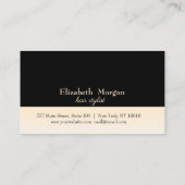 モダン金ゴールドエレガントシザーブラックロイヤリティカード ロイヤリティカード (裏面)