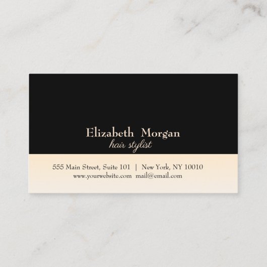 モダン金ゴールドエレガントシザーブラックロイヤリティカード ロイヤリティカード (裏面)