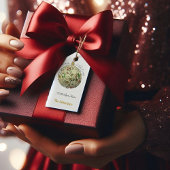 モダン金ゴールドエレガントドードルオーナメント ギフトタグ