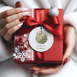 モダン金ゴールドエレガントドードルオーナメント フェイバータグ