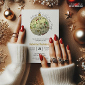 モダン金ゴールドエレガントドードルオーナメント 招待状