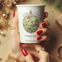 モダン金ゴールドエレガントドードルオーナメント