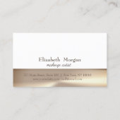 モダン金ゴールドエレガントブラシストロークロイヤリティカード ロイヤリティカード (裏面)