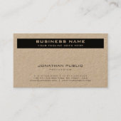 モダン金ゴールドエレガントプレミアムクラフトルクセ 名刺 (正面)