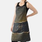 モダン金ゴールドエレガントTouch エプロン (インサイチュ)