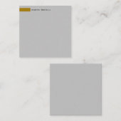 モダン金ゴールドカラーグレーカスタム簡単編集 ノートカード (正面/裏面)