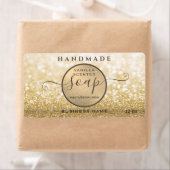 モダン金ゴールドキラキラ輝くスクリプトsoapラベル ラベル (インサイチュ)