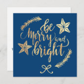 モダン金ゴールドクライアント感謝の休日 (正面/裏面)