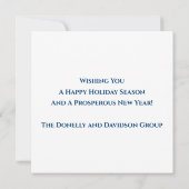 モダン金ゴールドクライアント感謝の休日 (裏面)