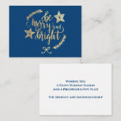 モダン金ゴールドクライアント感謝ホリデーギフト ノートカード (正面/裏面)