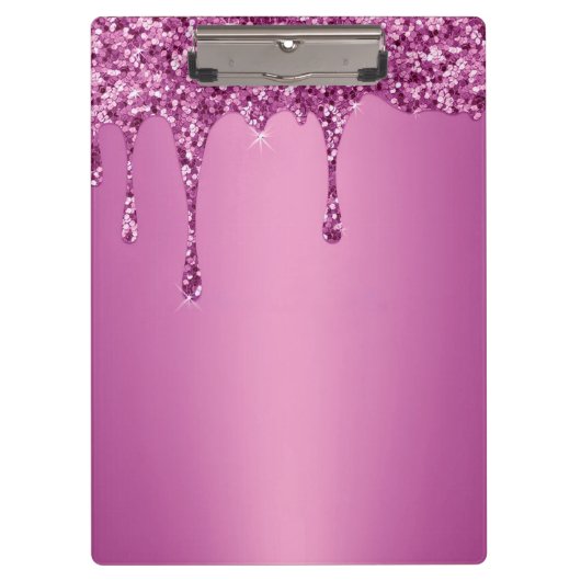 モダン金ゴールドグラデーション大理石グラム金属箔 クリップボード (正面)