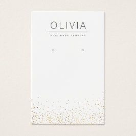 モダン金ゴールドグリッターカスタムジュエリーイヤリング表示