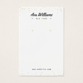 モダン金ゴールドグリッターカスタムジュエリーイヤリング表示