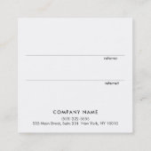 モダン金ゴールドグリッターハート顧客紹介カード 紹介カード (裏面)