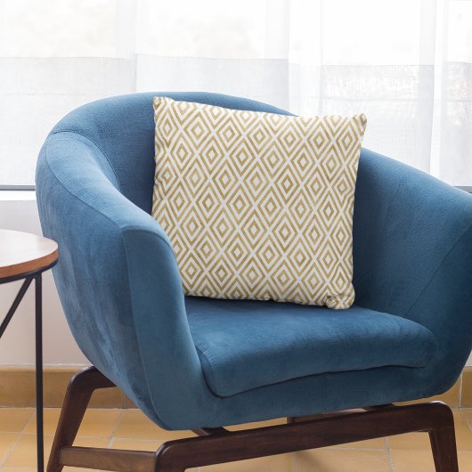 モダン金ゴールドグリッター幾何学的パターン装飾用クッション クッション