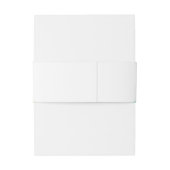 モダン金ゴールドグリッター&ティール（緑がかった色）結婚ズベリーバンド 招待状ベリーバンド (裏面例)