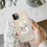 モダン金ゴールドグリッター |個人イニシャル iPhone 11Pro MAXケース<br><div class="desc">モダン金ゴールドグリッター |個人イニシャル</div>