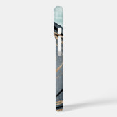 モダン金ゴールドグレイフェイクグリッター大理石 Case-Mate iPhoneケース (裏面 / 左)